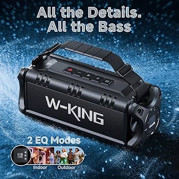 W-KING ワイヤレススピーカー 楽天市場】W-KING 50W Bluetooth スピーカー、IPX6 防水